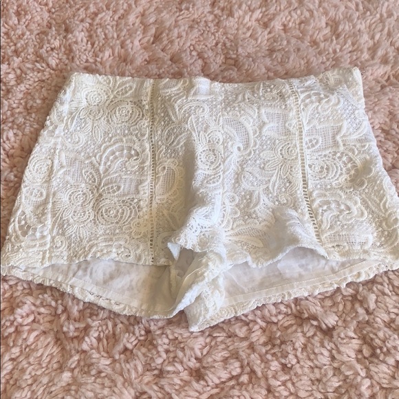 Forever 21 Pants - High Waisted Lace Shorts